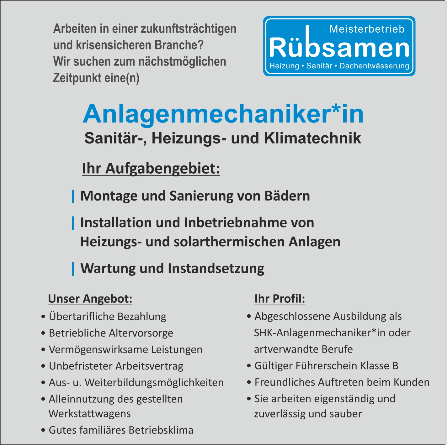 Anlagenmechaniker