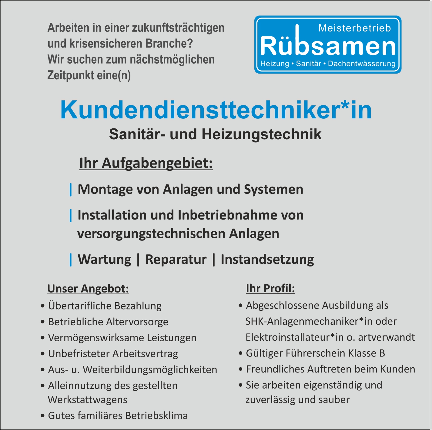 Kundendiensttechniker
